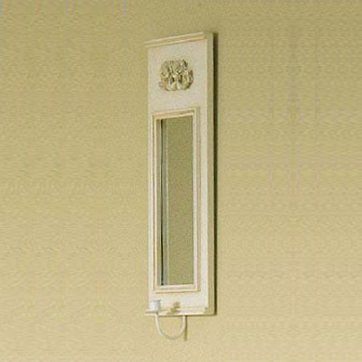 Spegellampett Creme B 21 ? D 10 ? H 60 cm  105037