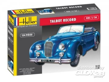 RC Radiostyrt Byggmodell bil - Talbot Largo Record - 1:24 Heller