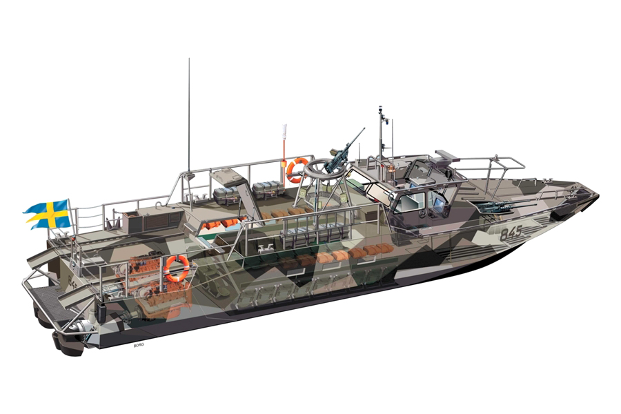 Byggmodell krigsfartyg - Stridsbåt 90 - CB-90 - 1:35