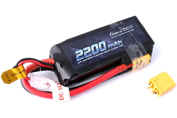 RC Radiostyrt Batteri - 7,4V 2200mAh LiPo - XT60 - 50C - Gens Ace