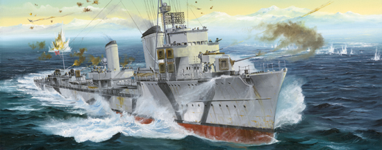 RC Radiostyrt Byggmodell krigsfartyg - Zerstorer Z-30, 1942 - 1:700 - TR