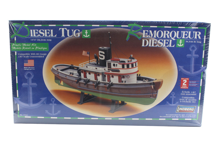 RC Radiostyrt Byggmodell båt - Diesel Tug Boat - 1:87 - Lindberg