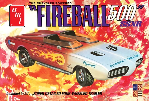 RC Radiostyrt Byggmodell bilar - George Barris Fireball 500- 1:25 - AMT