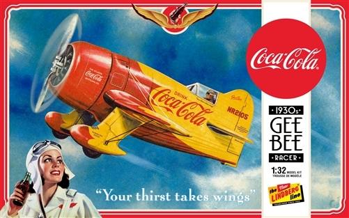 RC Radiostyrt Byggmodell flygplan - Coca Cola Gee Bee Racer - 1:32 - LB