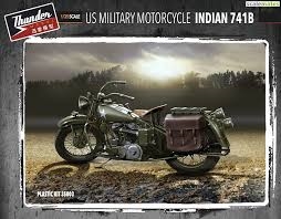 RC Radiostyrt Byggsats Motorcykel - US Military Motorcycle Indian 741B - 1:35 - TM