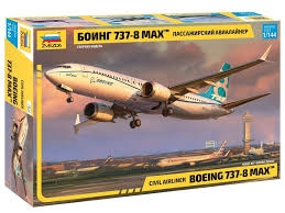 RC Radiostyrt Byggmodell flygplan - Boeing 737-8 MAX - 1:144 - Zv