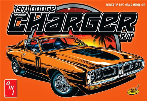 RC Radiostyrt Byggmodell bil - 1971 Dodge Charger - 1:25 - AMT