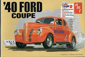 RC Radiostyrt Byggmodell bil - 1940 Ford Coupe 2T - 1:25 - AMT