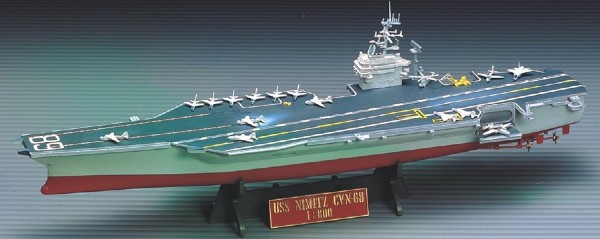 RC Radiostyrt Byggmodell krigsfartyg - CVN 68 USS Nimitz - 1:800 - Academy