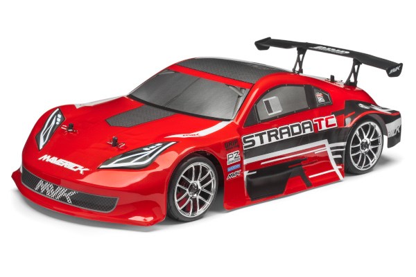 RC Radiostyrt TOURING CAR PAINTED BODY RED - TC