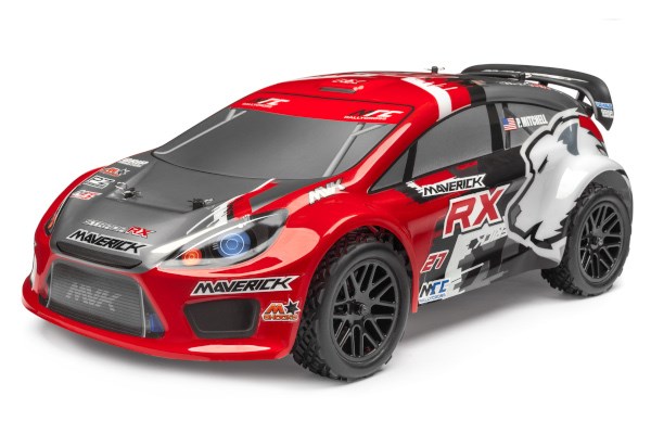 RC Radiostyrt RALLY PAINTED BODY RED - RX