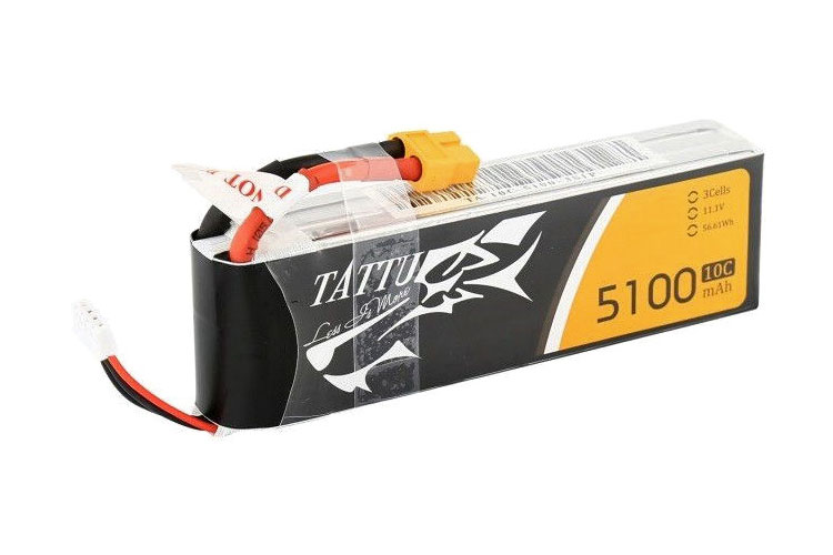 Batteri - 11,1V 5100mAh LiPo - 10C - XT60 - Gens Ace