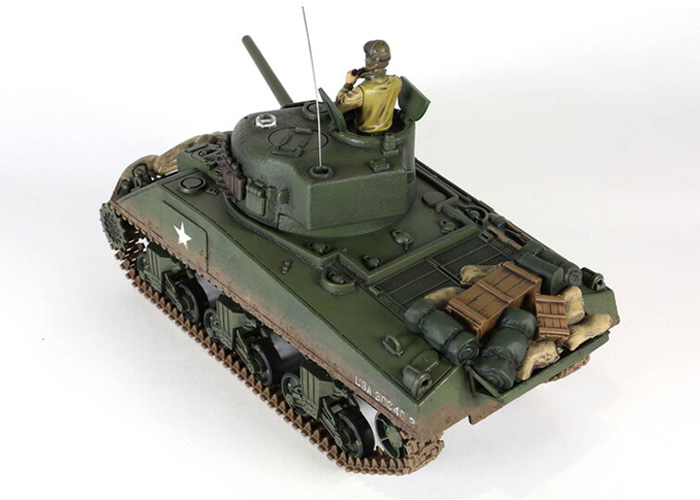 Radiostyrd stridsvagn - M4A3 Sherman F.O.V - IR - 2,4GHz - RTR