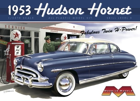 RC Radiostyrt Byggmodell bil - 1953 Hudson Hornet - 1:25 MOE