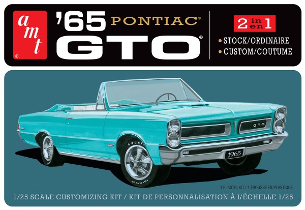 RC Radiostyrt Byggmodell bil - 1965 Pontiac GTO 1:25 AMT