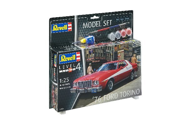 RC Radiostyrt Byggmodell bilar - Model Set 76 Ford Torino - 1:25 - Revell