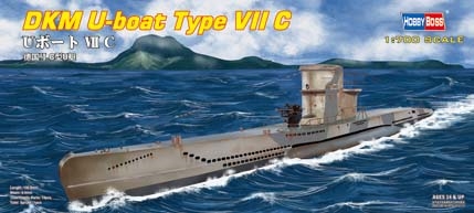 RC Radiostyrt Byggmodell ubåt - DKM U-Boat Type VII C - 1:700 - HobbyBoss