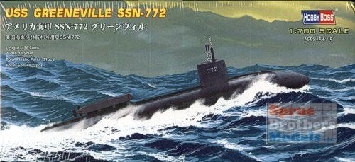 RC Radiostyrt Byggmodell ubåt - USS Greeneville SNN-772 - 1:350 - HobbyBoss