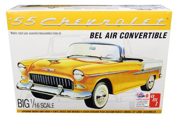 RC Radiostyrt Byggmodell bil - 1955 Chevy Bel Air Convertible - 1:16 - AMT