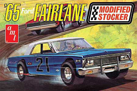 RC Radiostyrt Byggmodell bil - 1965 Ford Fairlane Modified Stocker - 1:25 - AMT