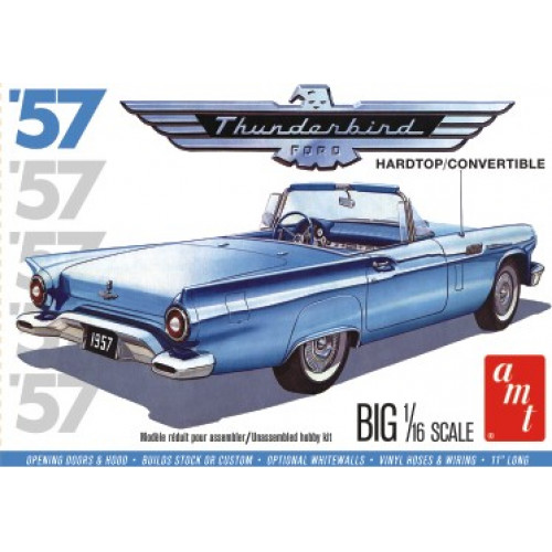 RC Radiostyrt Byggmodell bil - 1957 Ford Thunderbird - 1:16 - AMT