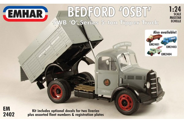 RC Radiostyrt Byggmodell lastbil - Bedford Swb Tipper - 1:24 - Emhar