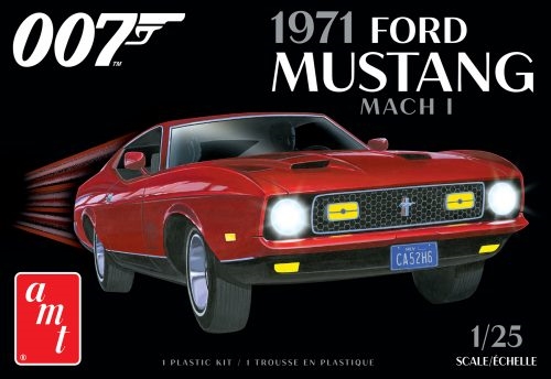 RC Radiostyrt Byggmodell bil - JAMES BOND 1971 Ford Mustang Mach I - 1:25 - AMT
