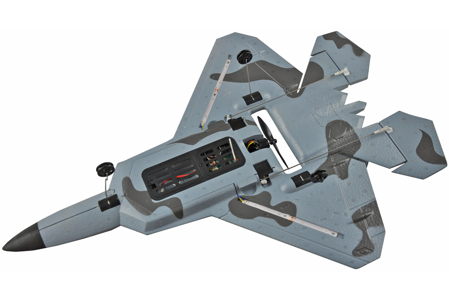 Radiostyrd flygplan - F22 Raptor BL 3D/6G - 2,4Ghz - SRTF