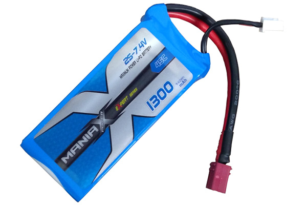 Batteri - 7,4V 1300mAh LiPo 45C eXpert ManiaX