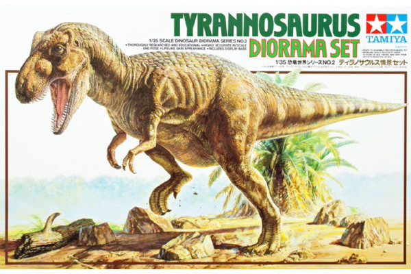 RC Radiostyrt Byggmodell diorama - Tyrannosaurus diorama -1:35 - Tamiya