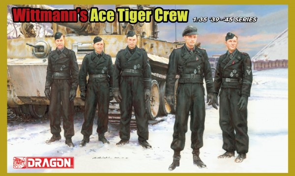 RC Radiostyrt Byggmodell gubbar - Wittmanns Ace Tiger Crew 5 fig. - 1:35 - Dragon