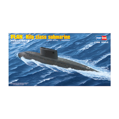 RC Radiostyrt Byggmodell ubåt - PLAN Kilo class sub. - 1:350 - HobbyBoss