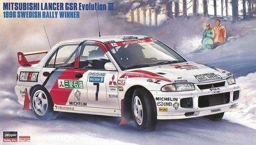 RC Radiostyrt Byggsats bil -  Mitsubishi Lancer Gsr Evolution IIi - 1:24 - Hasegawa