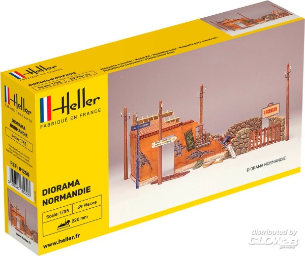 RC Radiostyrt Byggmodell diorama - Normandie - 1:35 - Heller
