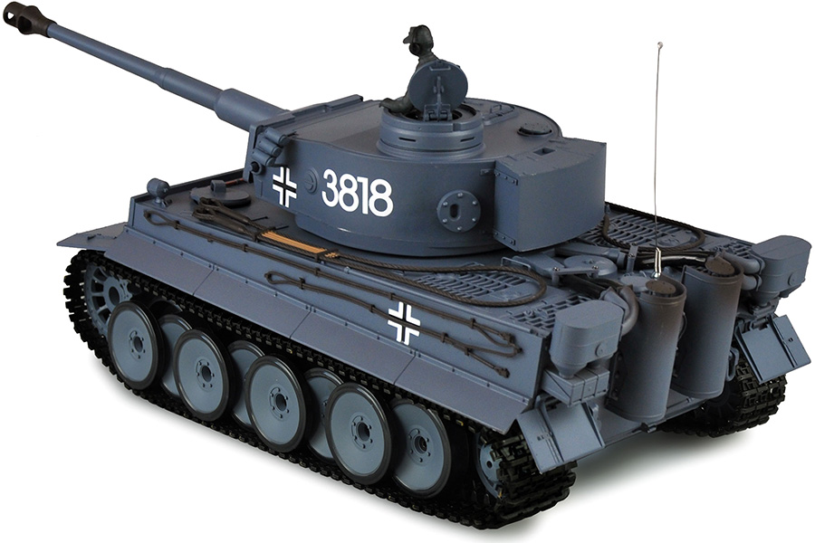Radiostyrd stridsvagn - 1:16 - Tiger I - 2,4Ghz - Met vxl - BB+IR - RTR