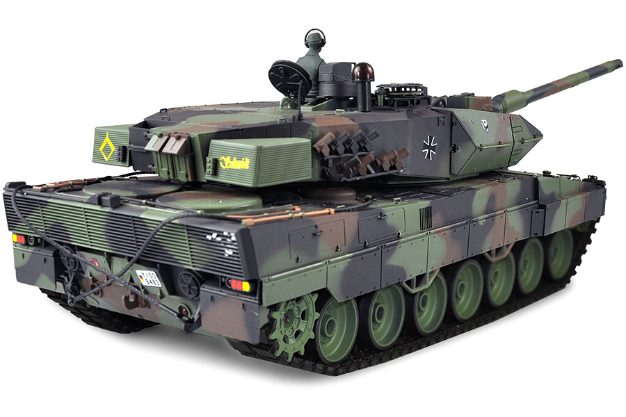 Radiostyrd stridsvagn - 1:16 - Leopard 2 A6 Met. vxl - 2,4Ghz - BB+IR - RTR