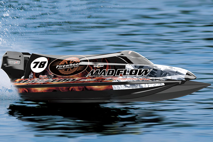 Borstlösa RC båtar - 1:10 Mad Flow F1 V3 BL - 2,4Ghz - ARTR