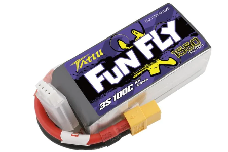 Batteri - 11,1V 1550mAh LiPo - 100C - XT60 - FunFly