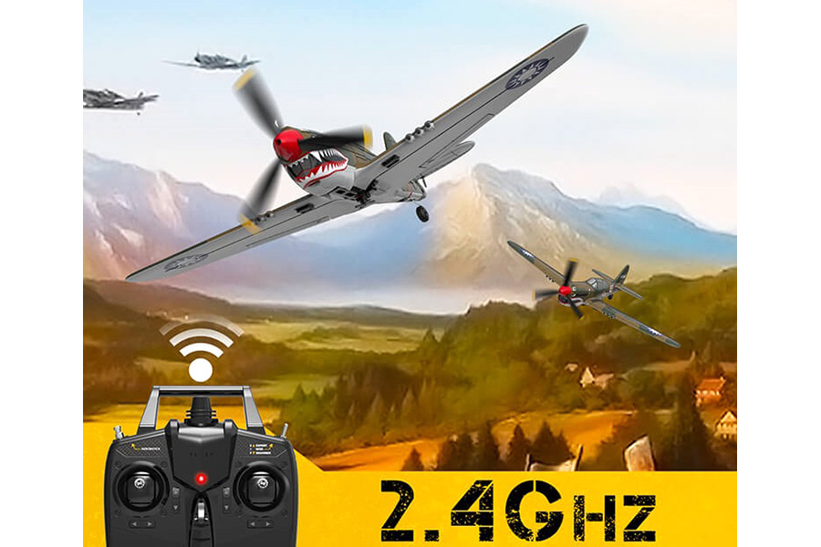 Radiostyrt flygplan - Mini P-40 Warhawk BL - 4 kanals - 2,4Ghz - SRTF