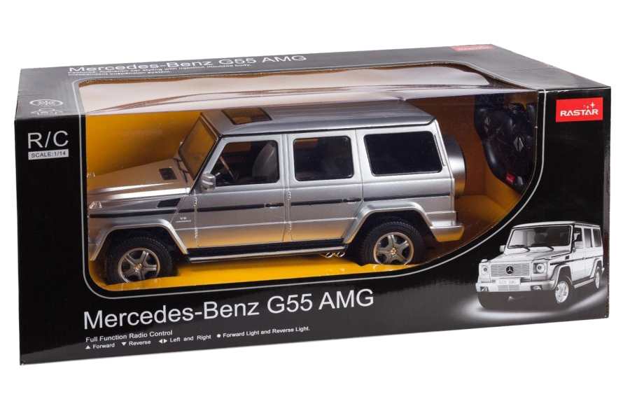 Radiostyrd bil - 1:14 - Mercedes-Benz G55 Silver - RTR