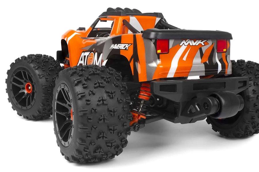 Radiostyrd bil - Maverick RC Atom Orange 4WD - 1:18 - 2,4Ghz - RTR