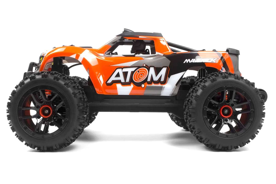 Radiostyrd bil - Maverick RC Atom Orange 4WD - 1:18 - 2,4Ghz - RTR