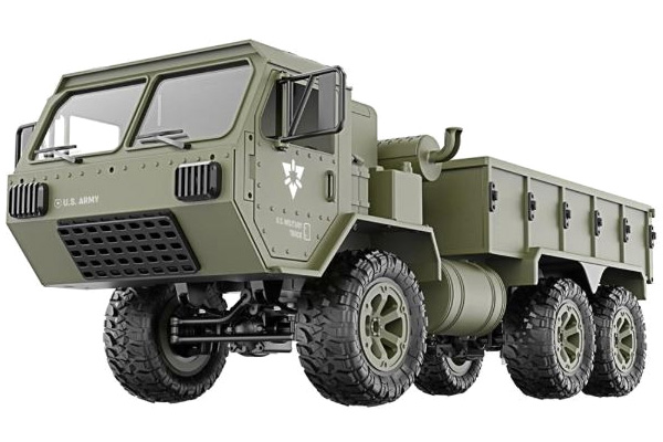 RC Militrfordon - Military Truck P801 6X6 - 1:16 - 2,4Ghz - RTR