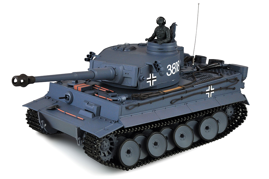 Radiostyrd stridsvagn - 1:16 - Tiger I Met. upg. - 2,4Ghz - BB+IR - RTR