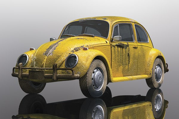 RC Radiostyrt Volkwagen Beetle - Rusty Yellow