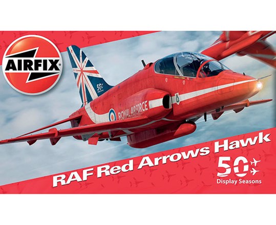 RC Radiostyrt Byggmodell - Red Arrows Hawk 50th Season - 1:72