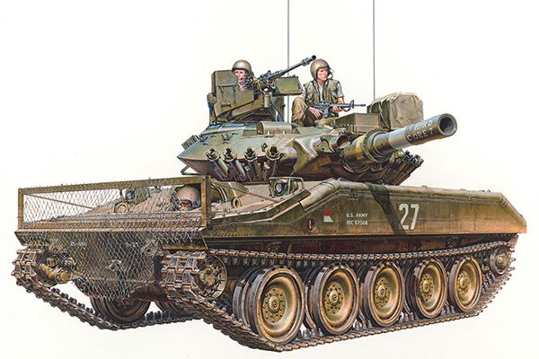 RC Radiostyrt Byggmodell tank - U.S. Airborne Tank M551 Sheridan - 1:35 - Tamiya