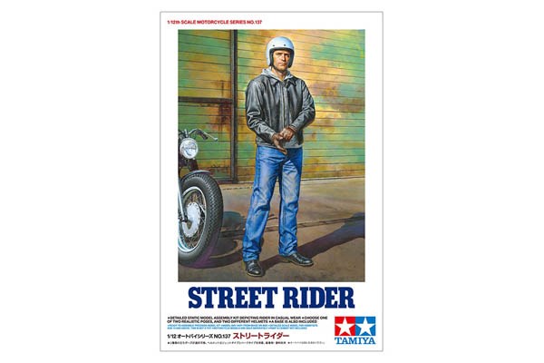 Byggmodell gubbe -  Street Rider - 1:12 - Tamyia