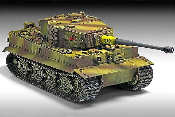 RC Radiostyrt Byggmodell stridsvagn - Tiger 1 - Late Version - 1:35 - AC