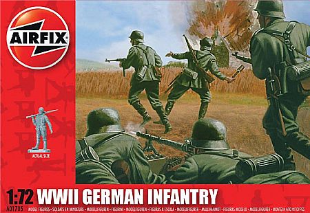 RC Radiostyrt Byggmodell - Airfix WWII German Infantry - 1:72